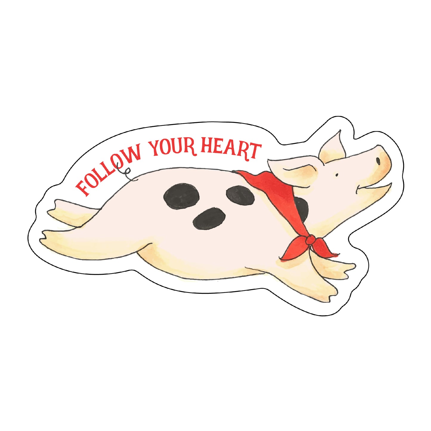 Follow Your Heart Vinyl Sticker